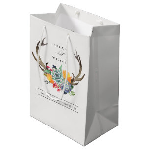 HET BLOEMEN SUCCULENTE HUWELIJK VAN DE FASCINATIE MEDIUM CADEAUZAKJE