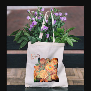 Het bloemenboeket - Houtschildering Tote Bag