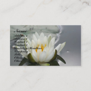 Het BloemenVisitekaartje van de Bloesem van Lotus Visitekaartje