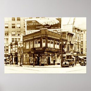 Het blok van de driehoek poster