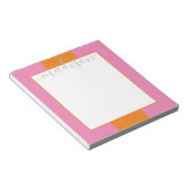 Het Blok van de kleur Gepersonaliseerde Blocnote v (Schuin)
