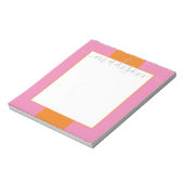 Het Blok van de kleur Gepersonaliseerde Blocnote v (Gedraaid)