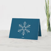 Het blokhut Kerstmis Kaart (Achterkant)