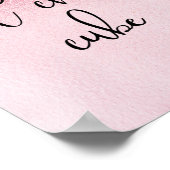 Het Blokje van de Hete Chick Roze Werkhok Grappig Poster (Hoek)