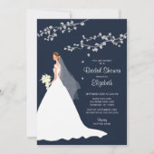 Het Blue Bride Vrijgezellenfeest Kaart (Voorkant)