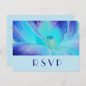 Het Blue Orchid RSVP Briefkaart (Voorkant / Achterkant)