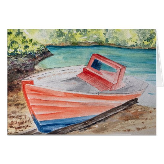 Het Boat-wenskaart (Voorkant Horizontaal)