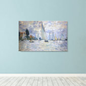 Het Boats Regatta in Argenteuil, door Claude Monet Canvas Afdruk (Insitu (Houten vloer))