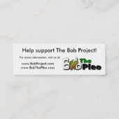 Het Bob-project Mini Visitekaartje (Achterkant)