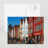 Het bochtige Houten Briefkaart van de Schat (Voorkant / Achterkant)