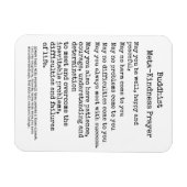 Het boeddhistische Gebed van de Vriendelijkheid Magneet (Horizontaal)