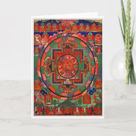 Het Boeddhistische Wenskaart Mandala van Tantric Kaart