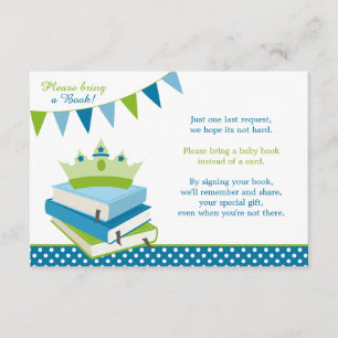 Het boek Baby shower van prins Polka Dot Bunting Kaart