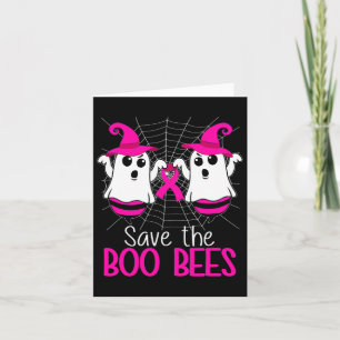 Het boek Bijen Borstkanker Bewustzijn Halloween Kaart
