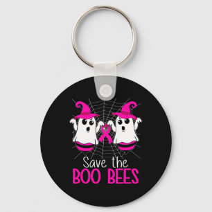 Het boek Bijen Borstkanker Bewustzijn Halloween Sleutelhanger