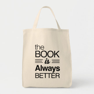 Het boek is altijd beter tote bag
