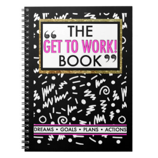 Het boek "KRIJGEN AAN HET WERK" Notitieboek