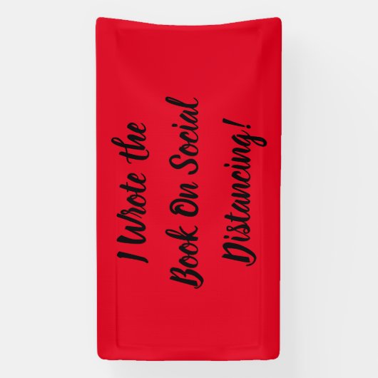 Het boek over sociale vervorming schrijven spandoek (Verticaal)