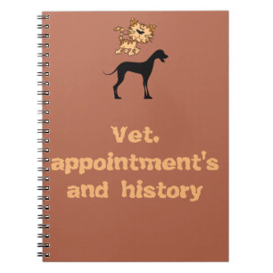Het boek van de nota voor huisdieren notitieboek