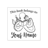 Het boek van de octopus 	rubberstempel (Afrduk)