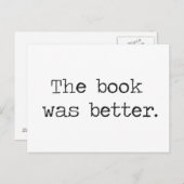 Het boek was beter briefkaart (Voorkant / Achterkant)