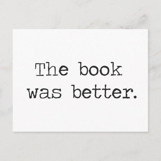Het boek was beter briefkaart (Voorkant)