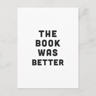 Het boek was beter briefkaart