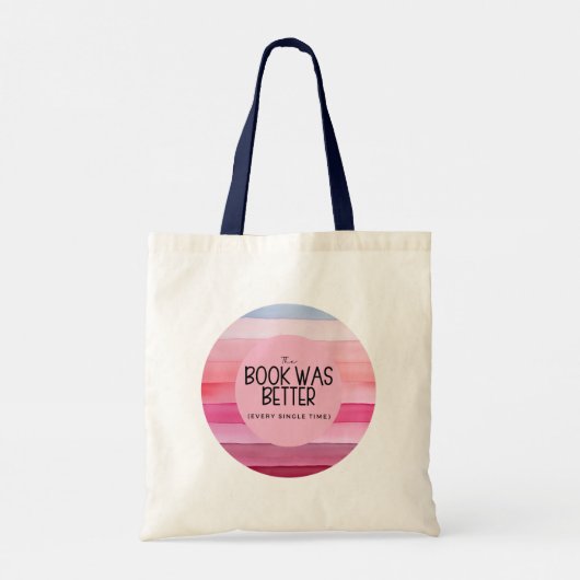Het boek was beter (elke keer) tote bag (Achterkant)