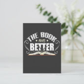 Het boek was beter - grappig librarian briefkaart (Staand voorkant)