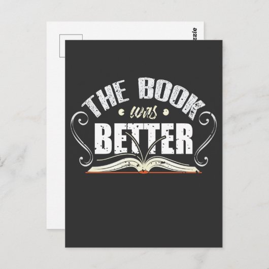 Het boek was beter - grappig librarian briefkaart (Voorkant / Achterkant)