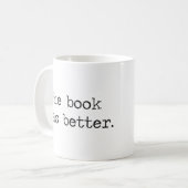 Het boek was beter koffiemok (Voorkant links)