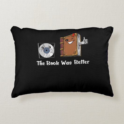 Het boek was beter literatuurlezen accent kussen (Voorkant)