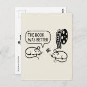 Het boek was beter muizenBriefkaart Briefkaart (Voorkant / Achterkant)