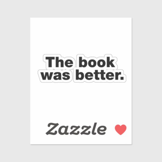 Het boek was beter sticker (Vel)