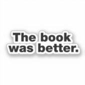 Het boek was beter sticker (Voorkant)