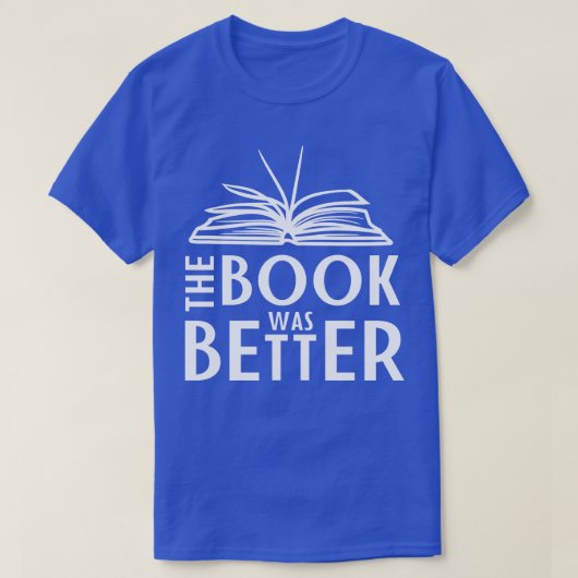 Het boek was beter t-shirt (Design voorkant)