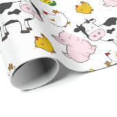 Het Boerderij Cadeaupapier (Rol Hoek)