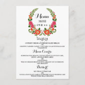 Het Bohemian Summer Wedding Collectie Menu (Voorkant)
