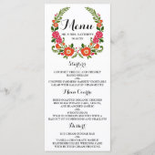 Het Bohemian Summer Wedding Collectie Menu (Voorkant)