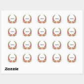 Het Bohemian Summer Wedding Collectie Ronde Sticker (Vel)