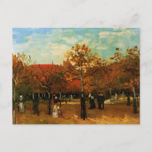 Het Bois de Boulogne van Van Gogh, Briefkaart