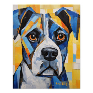 Het Bokser Hond Portret 004 - Sable Gabriel Perfect Poster