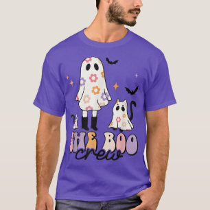 Het Boo Crew Spooky Season Ghost Cat Halloween Gro T-shirt