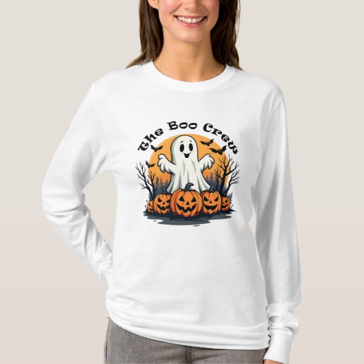 Het Boo Crew T-shirt met lange mouwen (Voorkant)