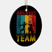 Het boogteam Funny Archer Arrow Bow Hunting Keramisch Ornament (Rechts)