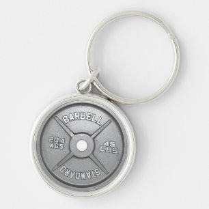 Het Bord van Barbell Sleutelhanger