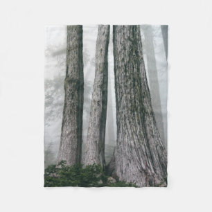 Het bos aanhalen fleece deken