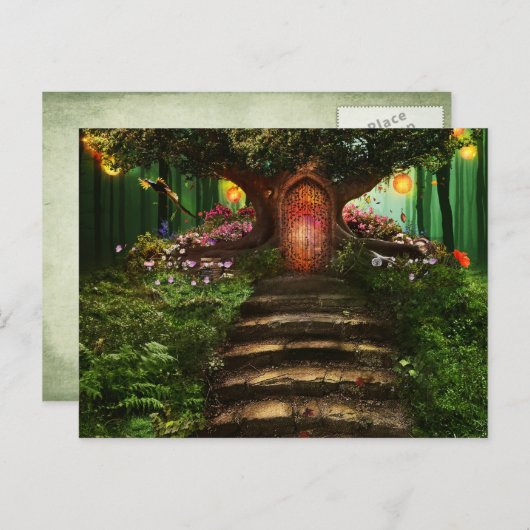 Het bos Briefkaart van de Herberg (Voorkant / Achterkant)