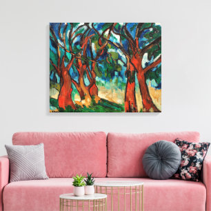 Het bos   Maurice de Vlaminck   Canvas Afdruk