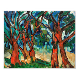 Het bos Maurice de Vlaminck Foto Afdruk